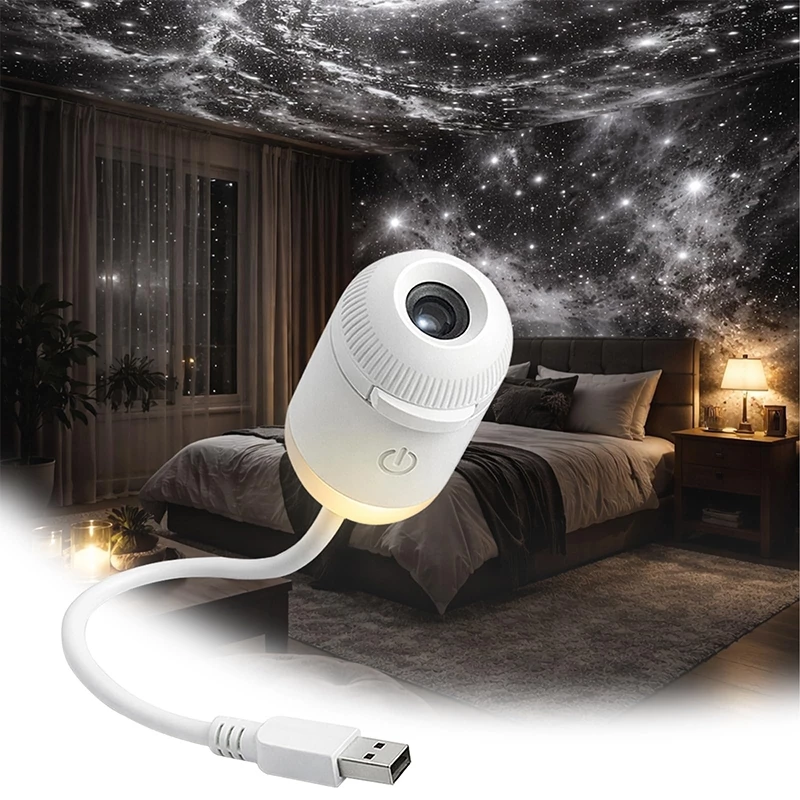 Máy chiếu sao Mini Salange hai trong một ngủ đèn tạo không khí nền nhà trang trí xe hơi phòng ngủ quà tặng cho trẻ em JS