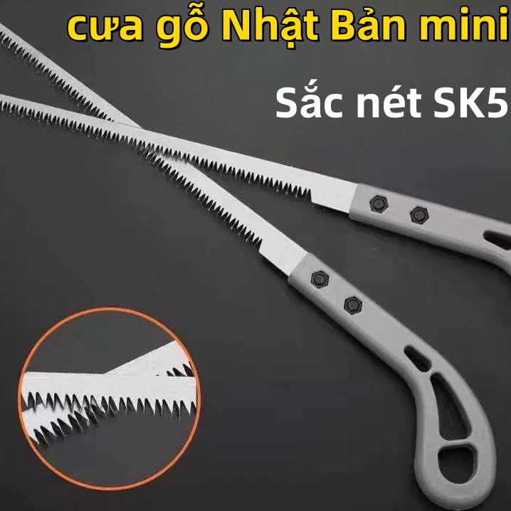🏵️🏵️Cưa Gỗ Cầm Tay Mini Lưỡi Thép SK5 Tạo Kiểu Dáng Cho Cây, Cưa Bonsai Lách Cành Vị Trí Hẹp/Máy cưa đốn cây trong vườn