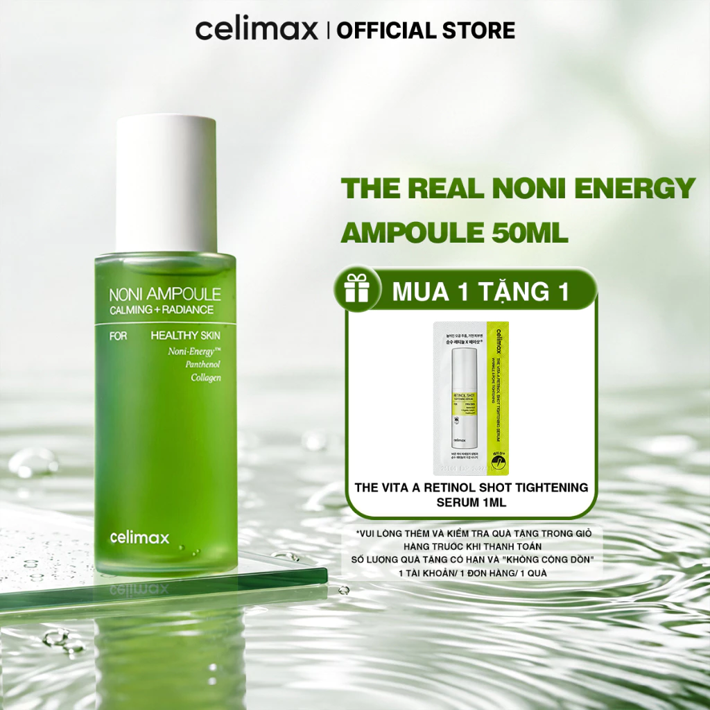 Tinh Chất Dưỡng Ẩm Hỗ Trợ Phục Hồi, Làm Dịu Celimax The Real Noni Energy Ampoule 50ml [1]