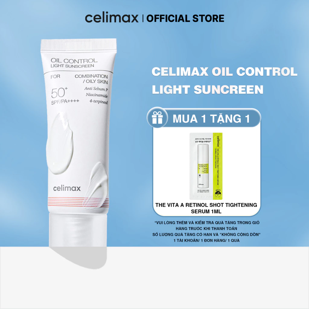 Kem Chống Nắng Kiềm Dầu Thoáng Nhẹ Celimax Oil Control Light Suncreen [1]