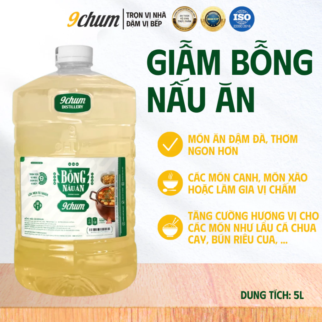 1 thùng 4 can giấm bỗng 5lít 9chum - Giá trực tiếp từ nhà sản xuất, rẻ nhất thị trường