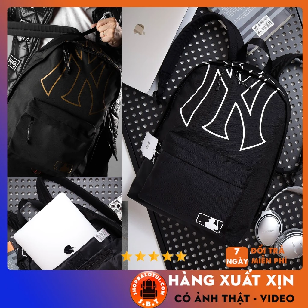 Balo MLB NY Yankees laptop đi học làm chơi nam nữ ulzzang đẹp rẻ thời trang chất vải cao cấp đẹp chống nước tốt