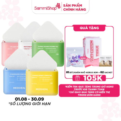 Mediheal Mặt nạ dưỡng da Toner Pad