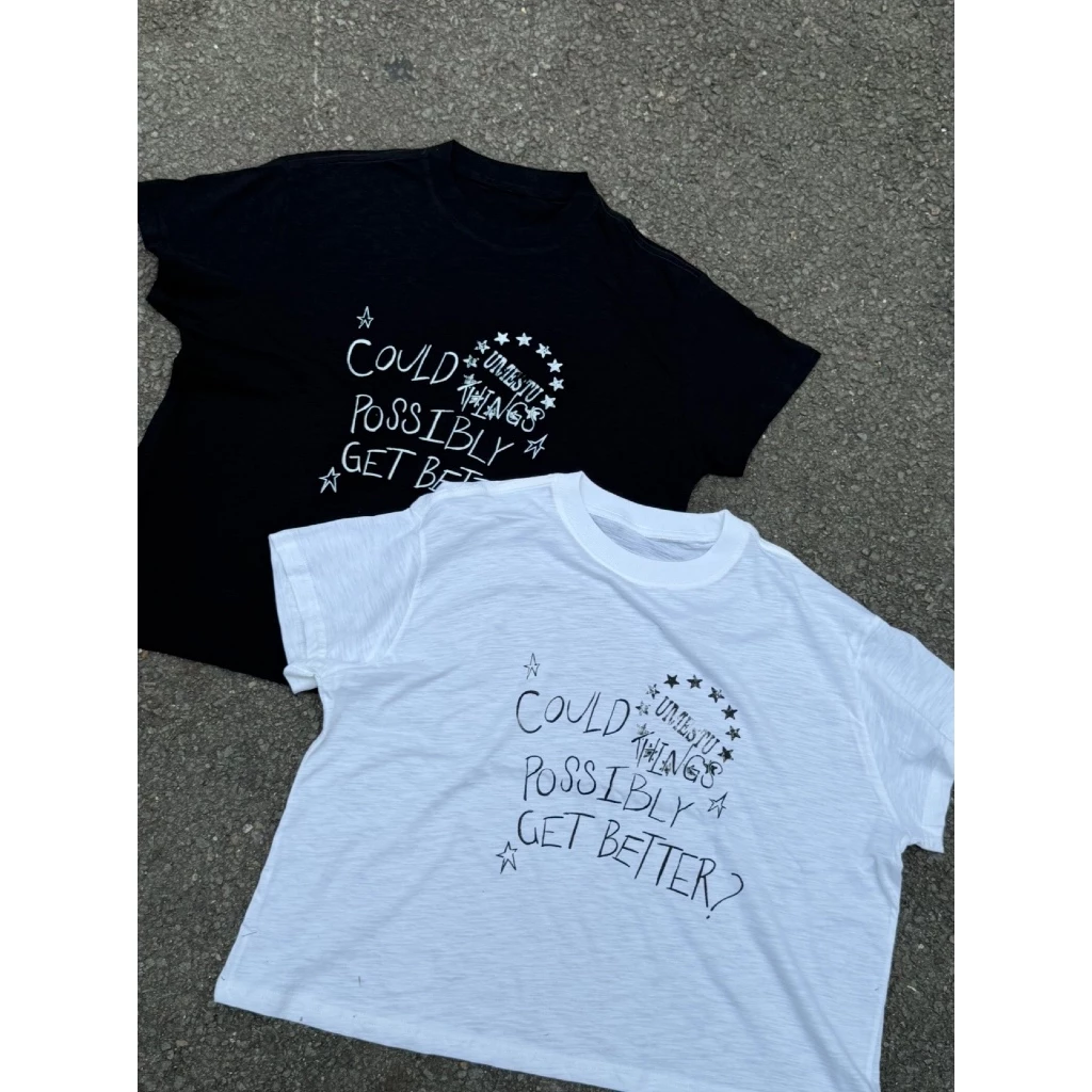 [COTTON XƯỢC MỎNG NHẸ] UMEESAIGON Áo Thun Cotton Xược Trơn  Form Boxy Chữ "Umee COULD POSSIBLY A GET BETTER? " Nam Nữ