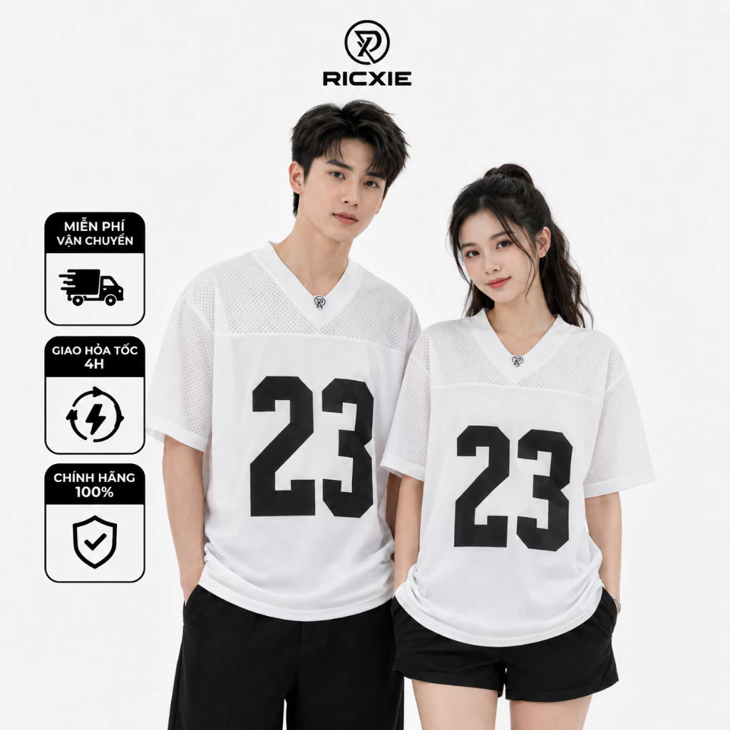 Áo Jersey Boxy Thể Thao Ricxie Số 23 - Top Sport Áo Unisex Nam Nữ jersey basketball