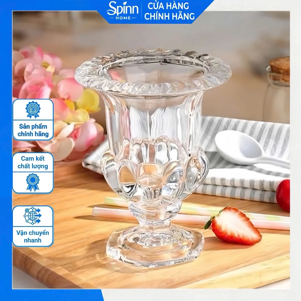 Lọ Thủy Tinh Cắm Hoa Phật Thủ Cao Cấp, Bình Hoa Thủy Tinh Trong Suốt Trang Trí Bàn Ăn Phòng Khách