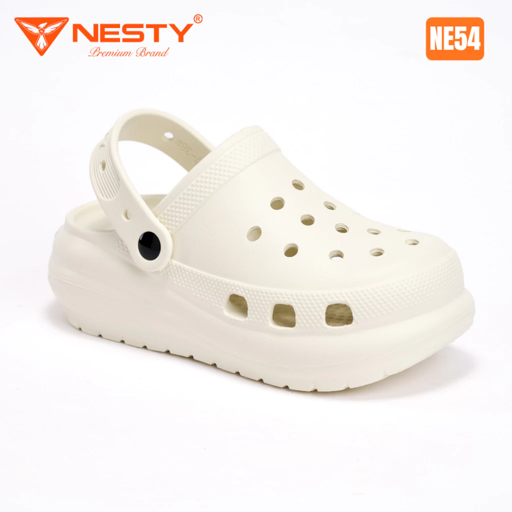 [NE54] [ KOL ] [TẶNG CHARM] Dép Suc Đế Cao Đúc Nguyên Khối Nhãn Hiệu NESTY ( KO3 )