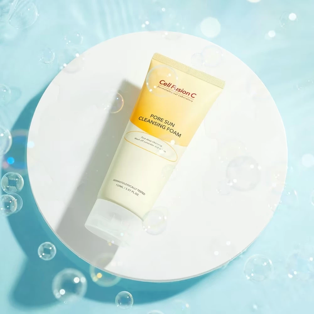 Sữa Rửa Mặt Làm Sạch & Hỗ Trợ Thu Nhỏ Lỗ Chân Lông Cell Fusion C Pore Sun Cleasing Foam 150ml (date T10/26)