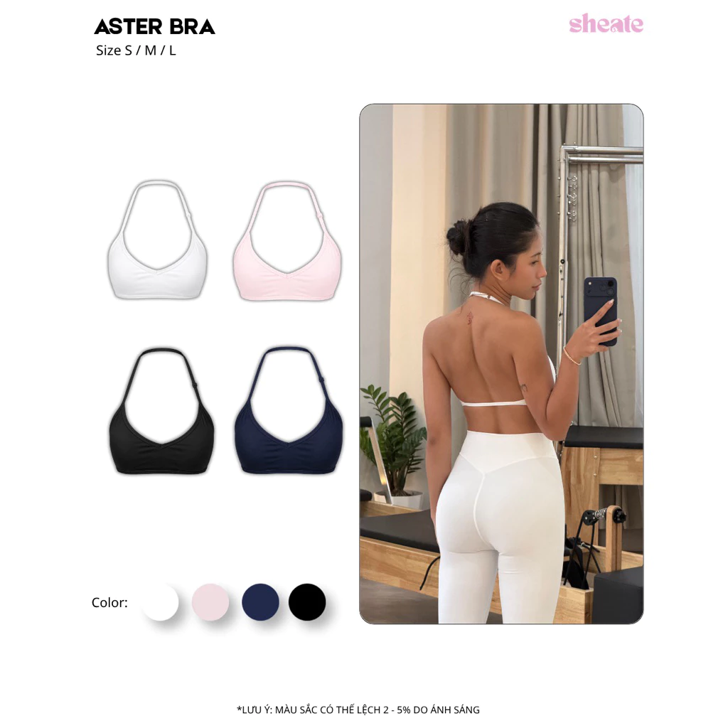 ASTER BRA | Bra thể thao dây yếm có tăng đơ