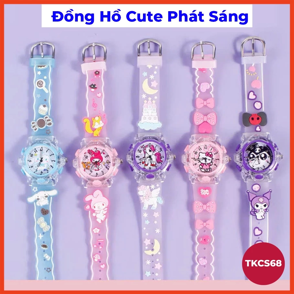 Đồng Hồ Trẻ Em, Đồng Hồ Đeo Tay Cho Bé ĐH958 Hoạt Hình  Có Đèn Led Dễ Thương Và Dây Đeo Dễ Thương Nhiều Mẫu Mã Lựa Chọn