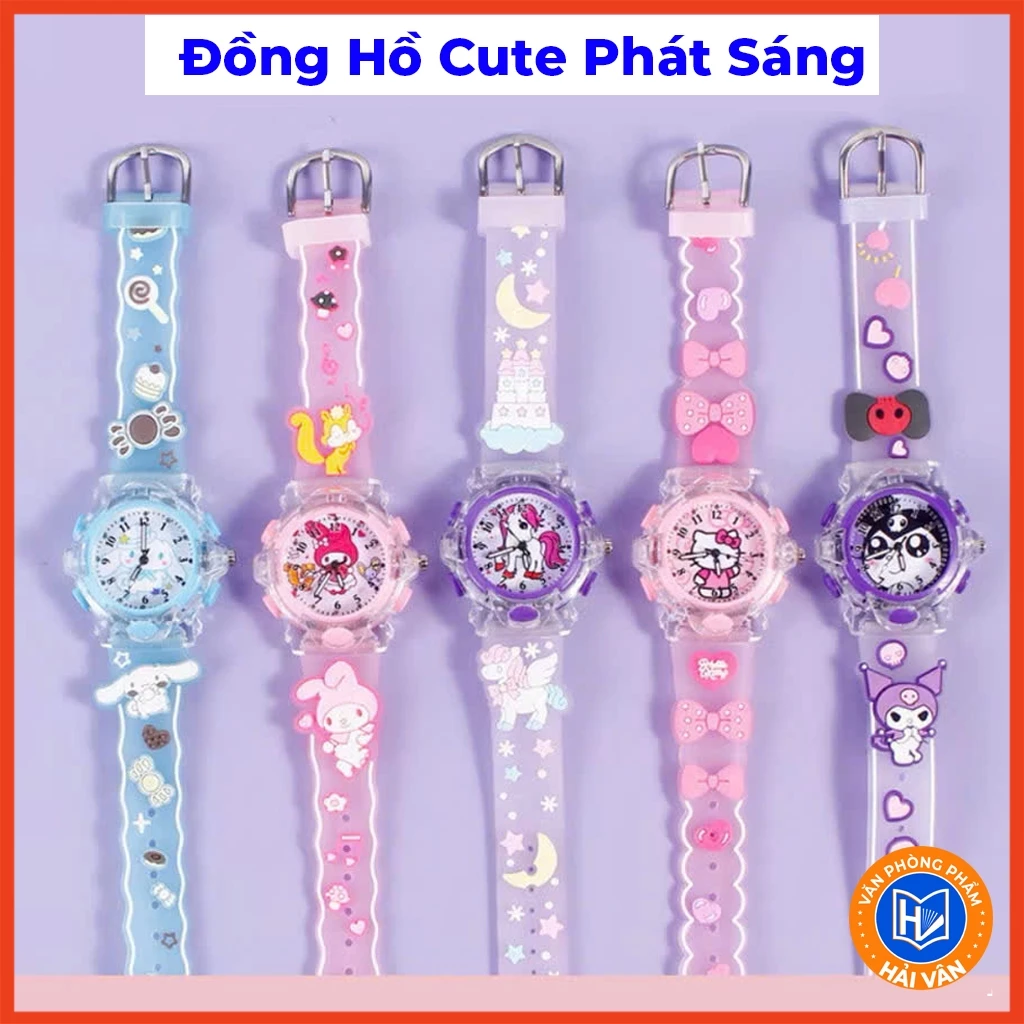 Đồng Hồ Trẻ Em, Đồng Hồ Đeo Tay Cho Bé ĐH958 Hoạt Hình Dễ Thương Có Đèn Led Và Dây Đeo Dễ Thương Nhiều Mẫu Mã Lựa Chọn