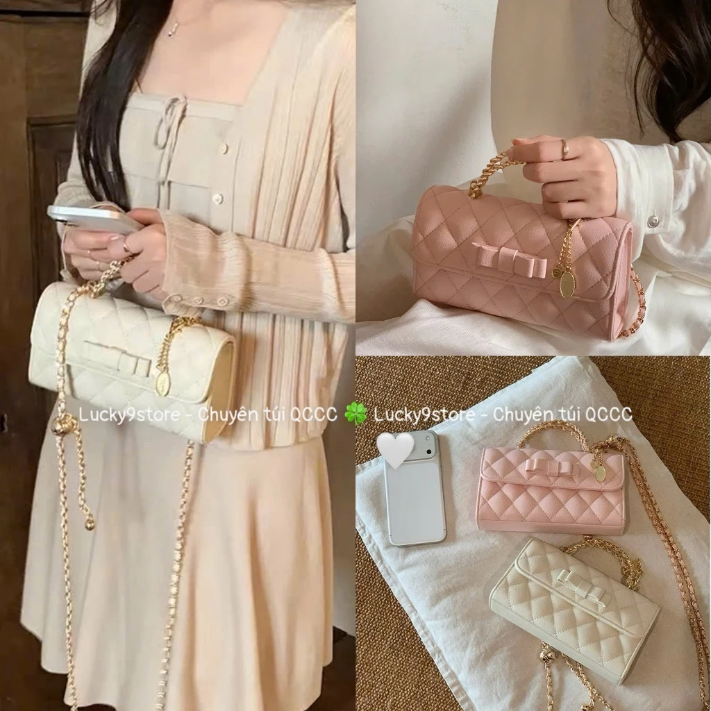 Túi nữ Túi quai xách size 19 dây xích đeo vai đeo chéo chất da hạt siêu đẹp mẫu mới hot trend K0616#