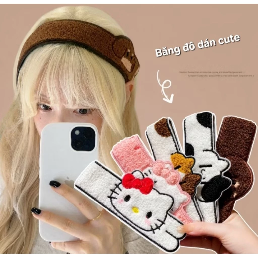 Miếng Dán Tóc Cute, Băng Đô Dán Tóc, Giữ Tóc Gọn Gàng Xinh Xắn