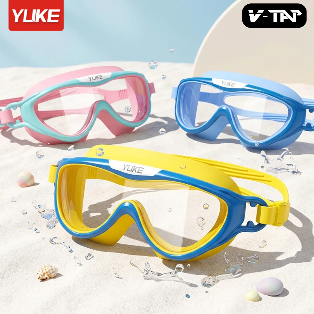Kính bơi trẻ em, Mặt nạ bơi YUKE YJ2080 Độ nét cao, Chống sương, Chống mờ - Nhập khẩu chính hãng