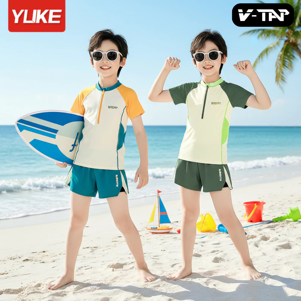 Bộ đồ bơi Bé Trai YUKE - YY7508 Quần 2 lớp Chống Lộ / Nhập khẩu chính hãng, Đã kiểm định chất lượng