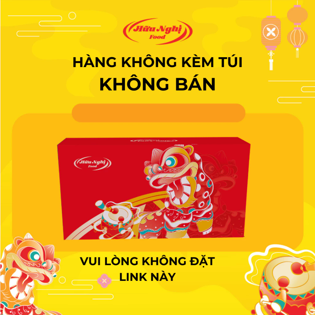 (HÀNG KHÔNG BÁN) HÀNG KHÔNG TÚI - Bánh Trung Thu Hữu Nghị Truyền Thống (2 bánh nướng 180G)