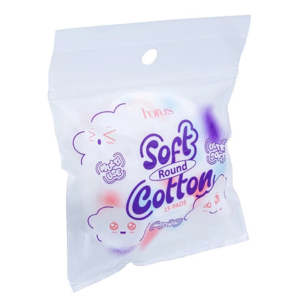 [QUÀ TẶNG KHÔNG BÁN]  COMBO 02 Horus Bông tẩy trang tròn Round Soft Cotton Pads 15 pads