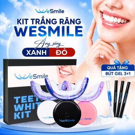 Máy Trắng Răng WESMILE Kit Trắng Răng Thành Phần Tự Nhiên An Toàn Bảo Hành 12 tháng