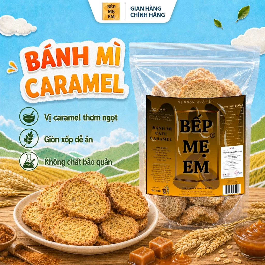 HOẢ TỐC - Bánh Mì vị Cafe Caramel Bếp Mẹ Em
