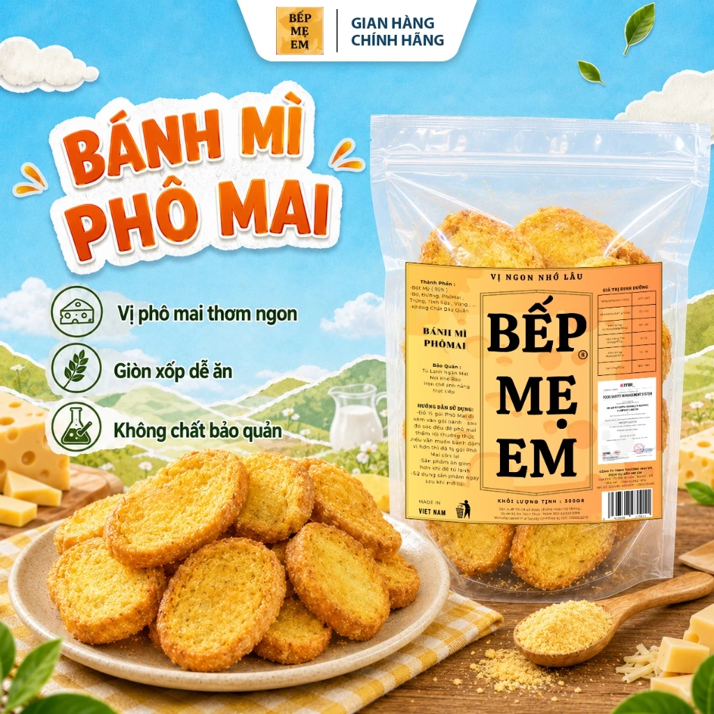 HOẢ TỐC - Bánh Mì vị Phomai Bếp Mẹ Em