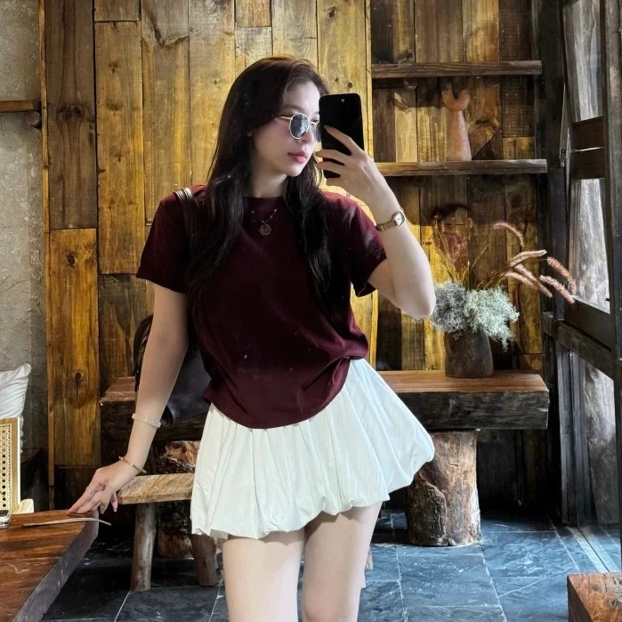 Quần bí giả váy Nasty dáng phồng có quần bảo hộ thoáng mát y2k Seller