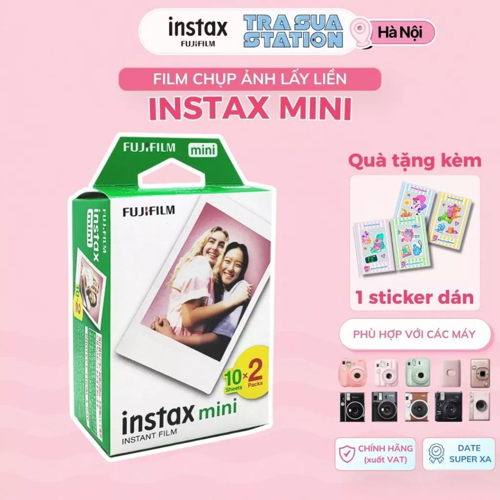 FILM INSTAX MINI date TẬN CHÂN TRỜI | phim viền cho Máy ảnh lấy ngay Instax Mini, EVO | Chính Hãng Fujifilm