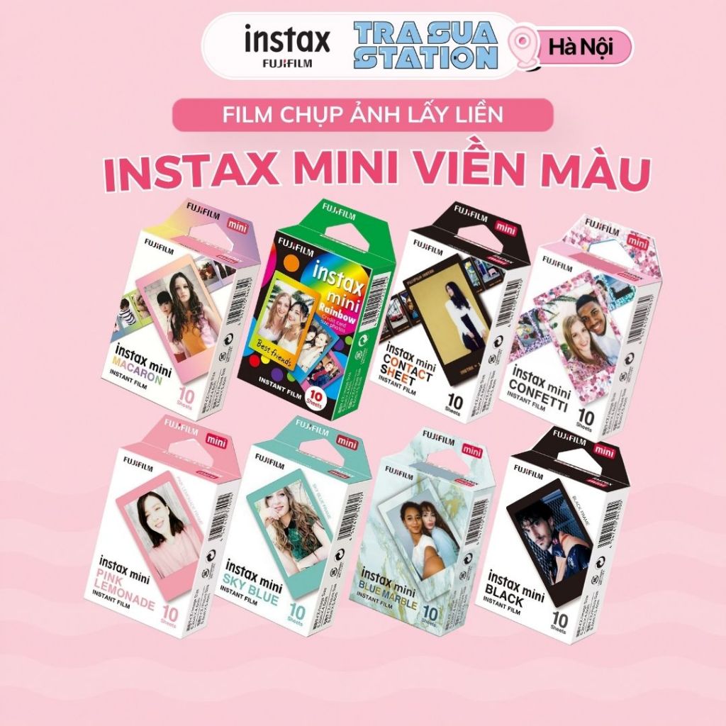 Film instax mini Fujifilm - Viền hình các loại (chính hãng) - Hạn dùng xa