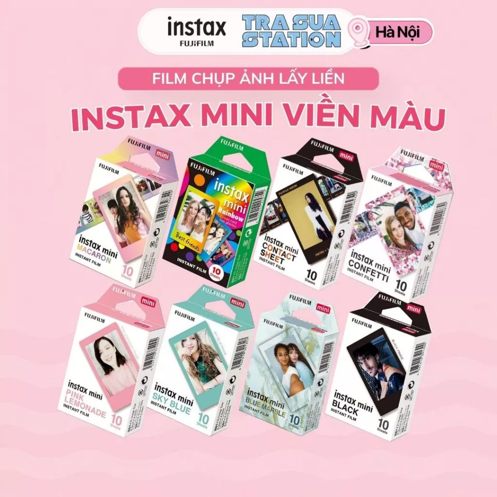Film instax mini Fujifilm - Viền hình các loại (chính hãng) - Hạn dùng xa