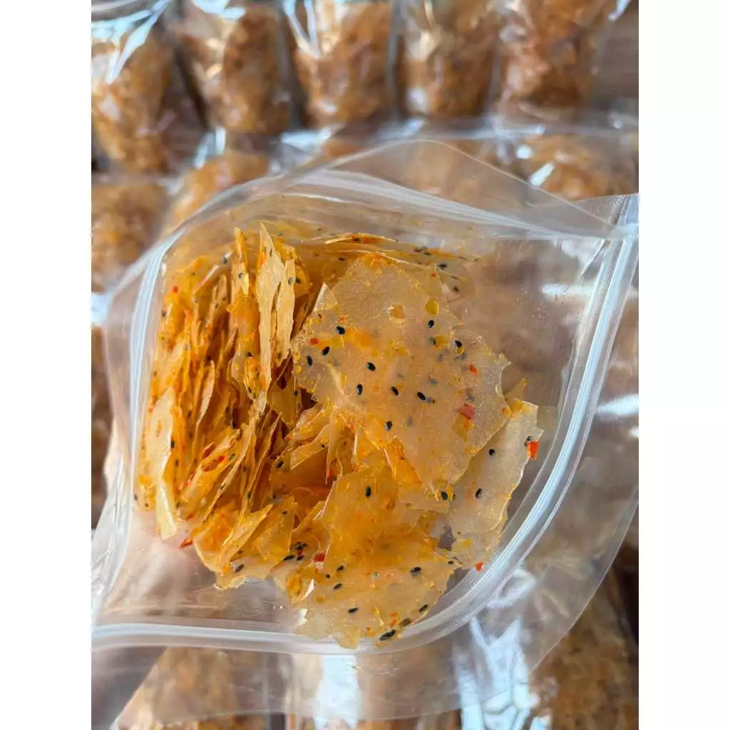 Bịch 300gram Bánh Tráng Mắm Tỏi Ớt Phan Rang Giòn Tan Vừa Vị - Đặc Sản Phan Rang