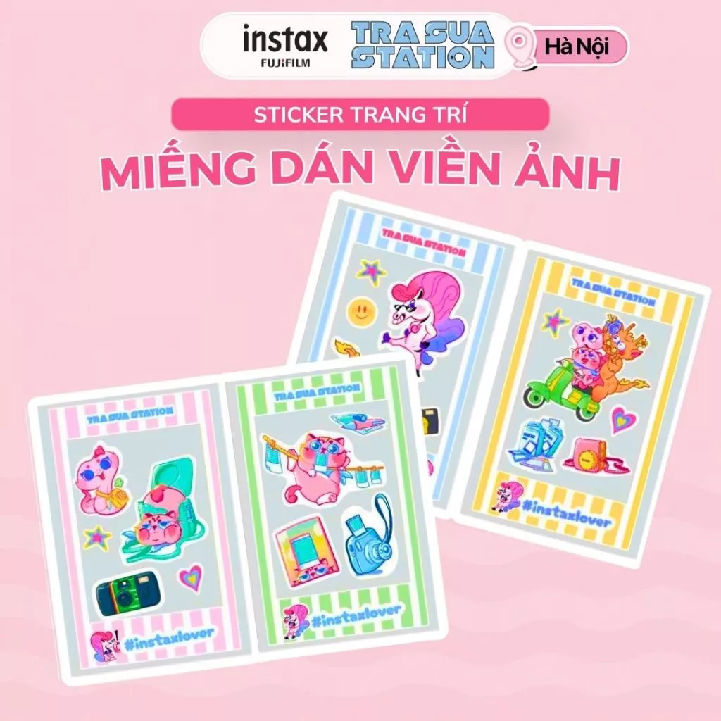 Sticker quà tặng Trà Sữa Station