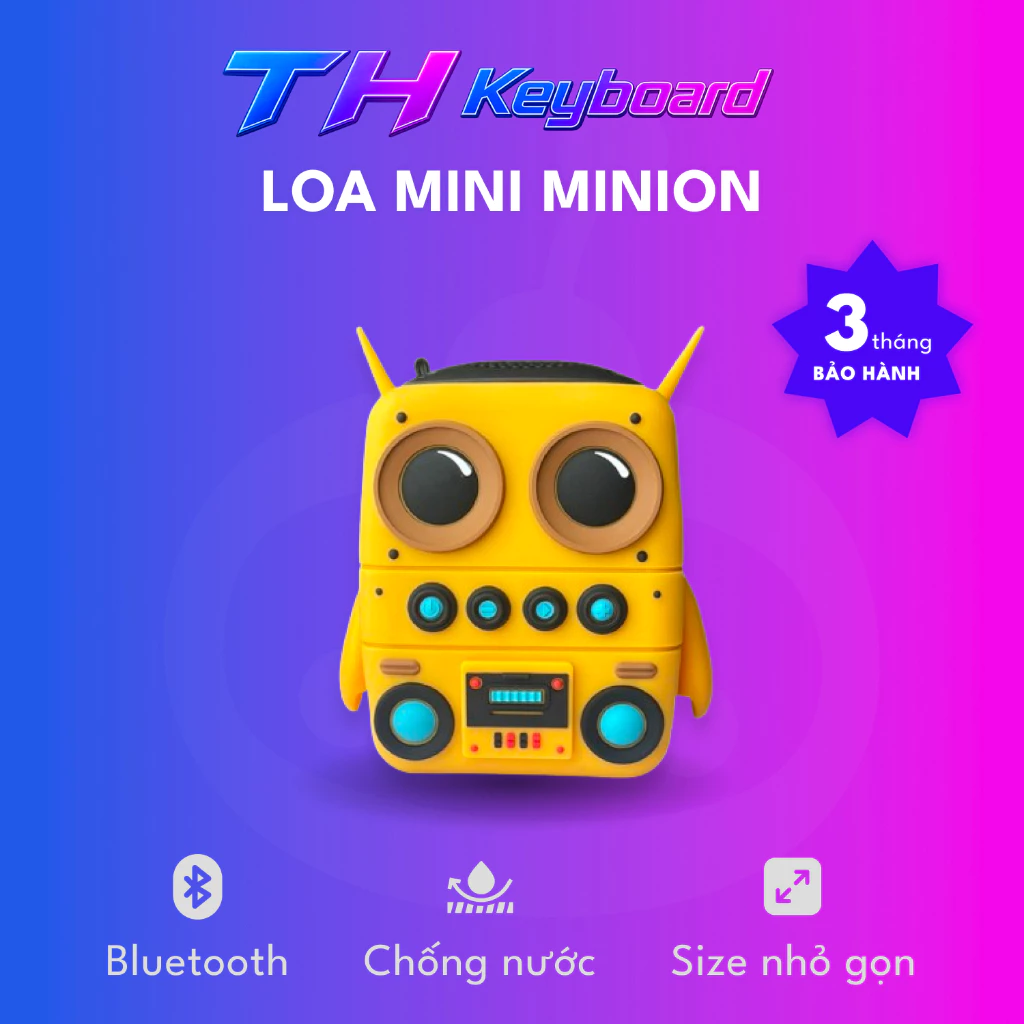Loa bluetooth mini TK 200 âm thanh sống động, pin trâu, Bluetooth 5.0 THKeyboard