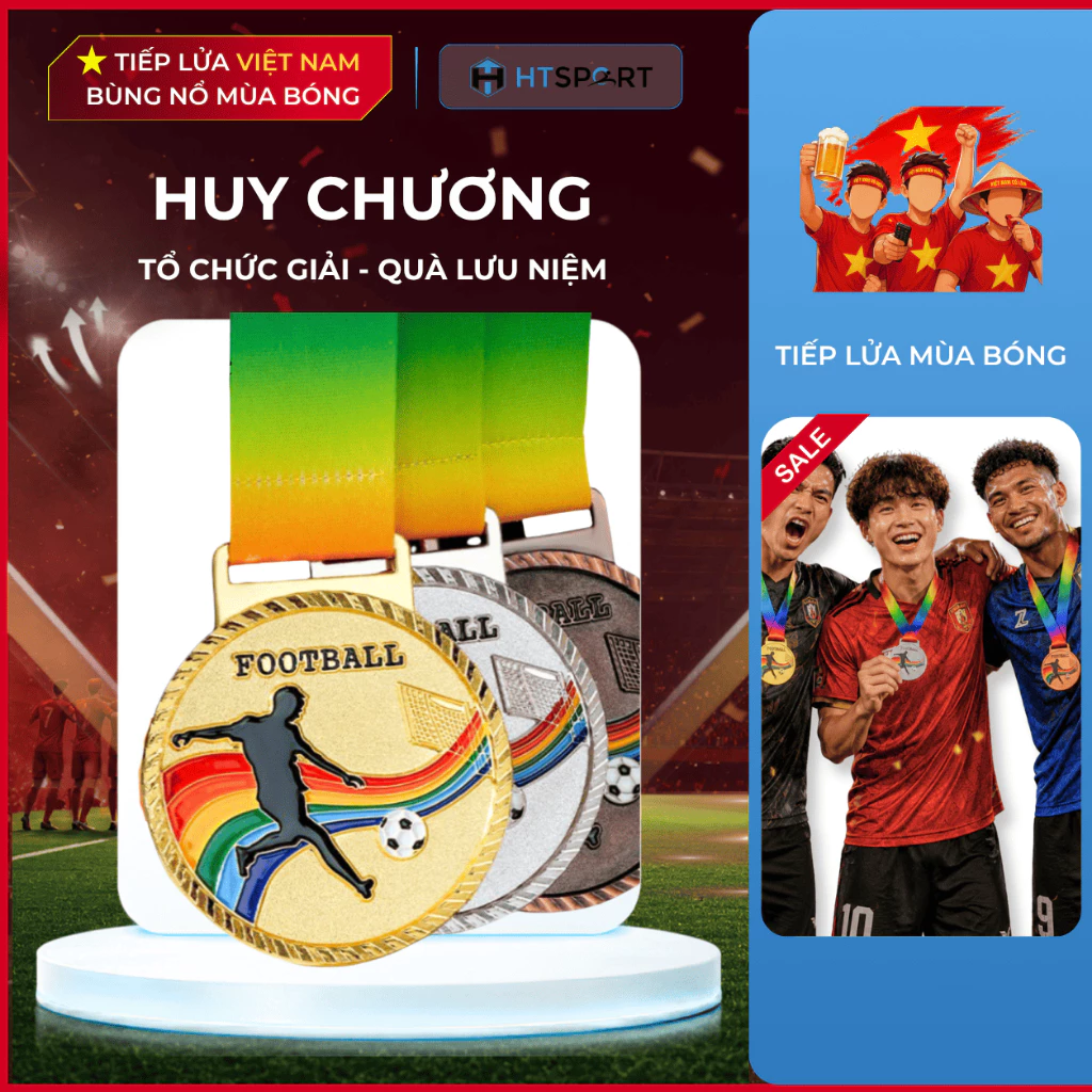 Huy Chương Bóng Đá, Bóng Chuyền, Không Logo - Huy Chương Giá Rẻ Phù Hợp Giải Đấu, Sự Kiện, Trường Học