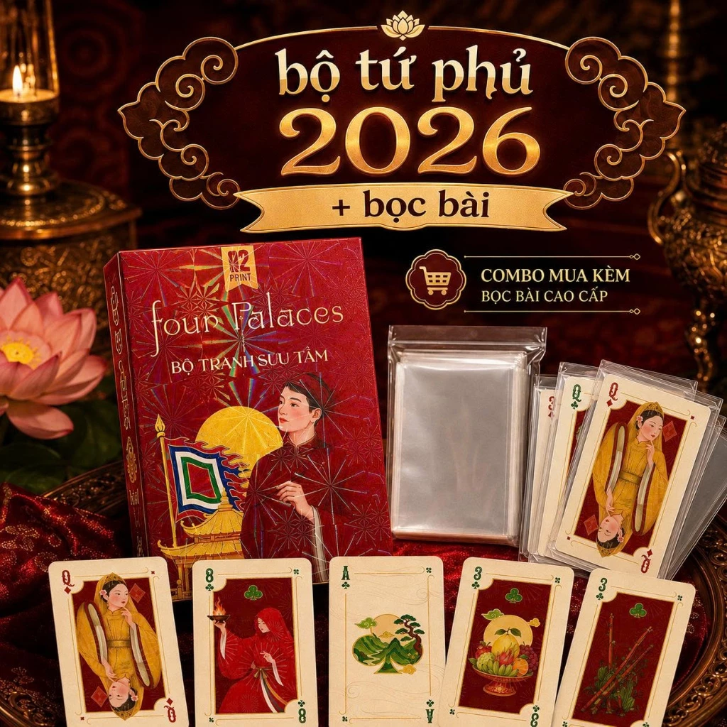 [BẢN 2026] Bộ Bài Tứ Phủ 56 Lá Bản Giới Hạn 2026 Bộ Bài Hầu Đồng,Thờ Mẫu, Đi Lễ, Bói Bài, Sưu Tầm