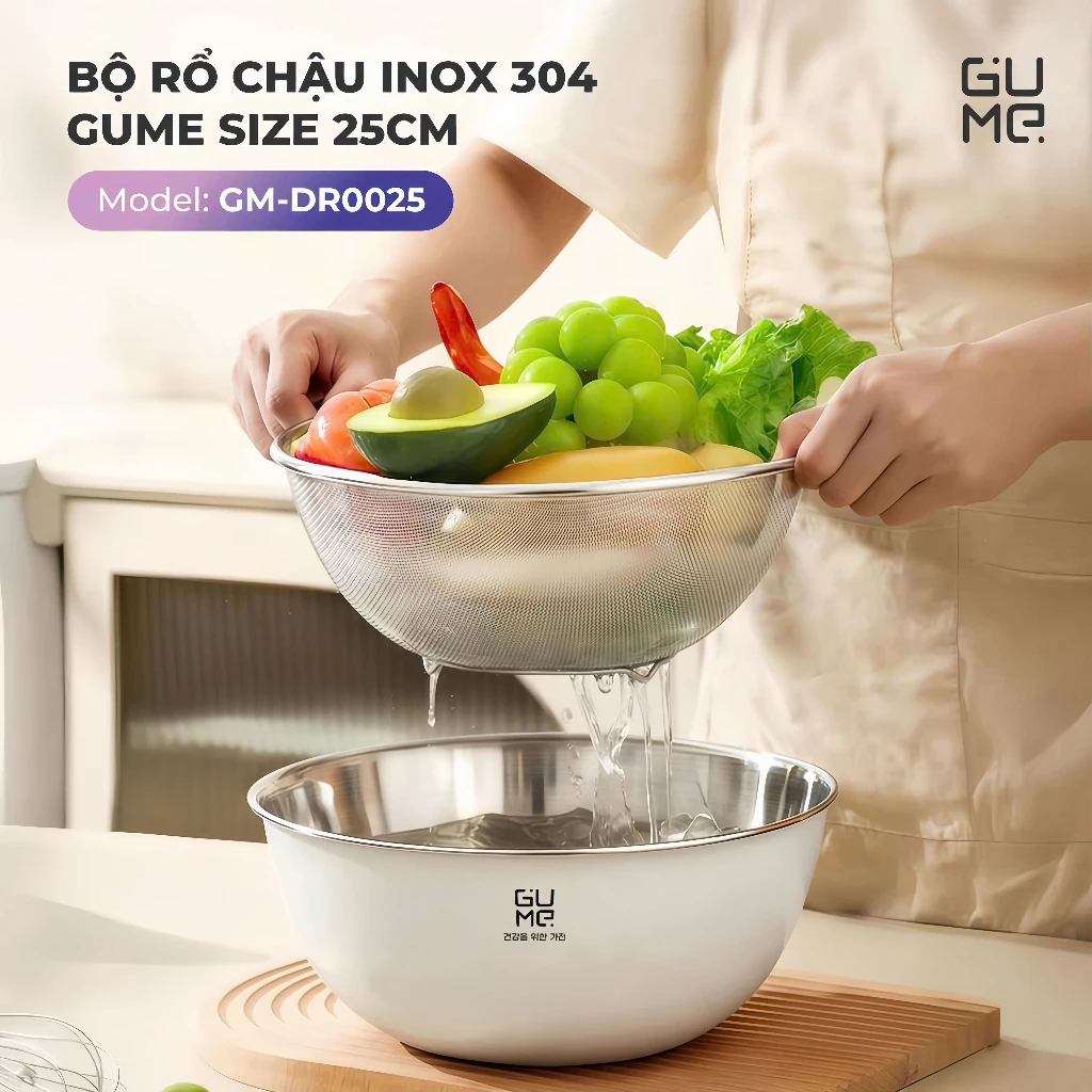 BỘ RỔ CHẬU INOX 304 GUME – TỐI GIẢN NHƯNG KHÁC BIỆT