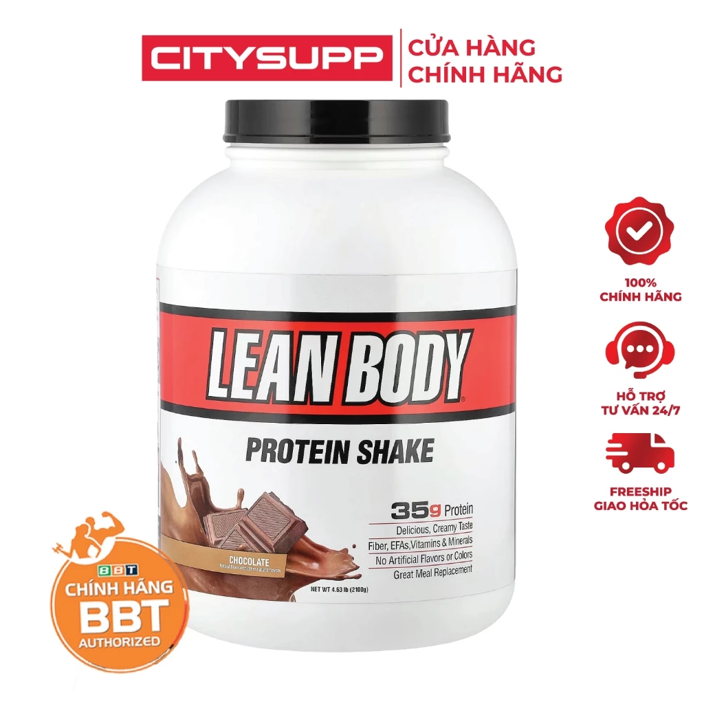 Labrada Lean Body, Sữa Thay Thế Bữa Ăn Tiện Lợi, Bổ Sung 40g Protein, Vitamin Khoáng Chất Thiết Yếu, Tăng Cơ Nạc, Đốt Mỡ