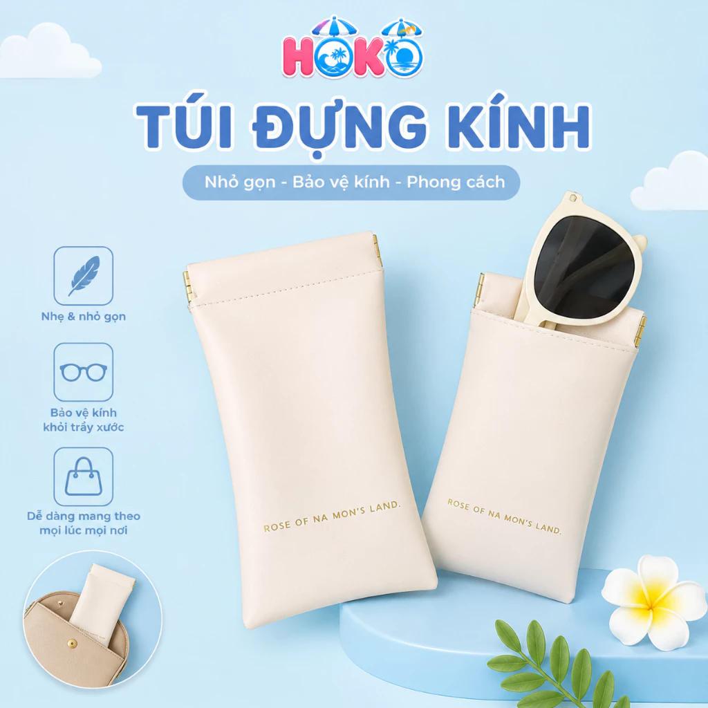 Túi đựng kính mắt nam nữ HOKO túi đựng kính bảo vệ mắt kính xịn sò