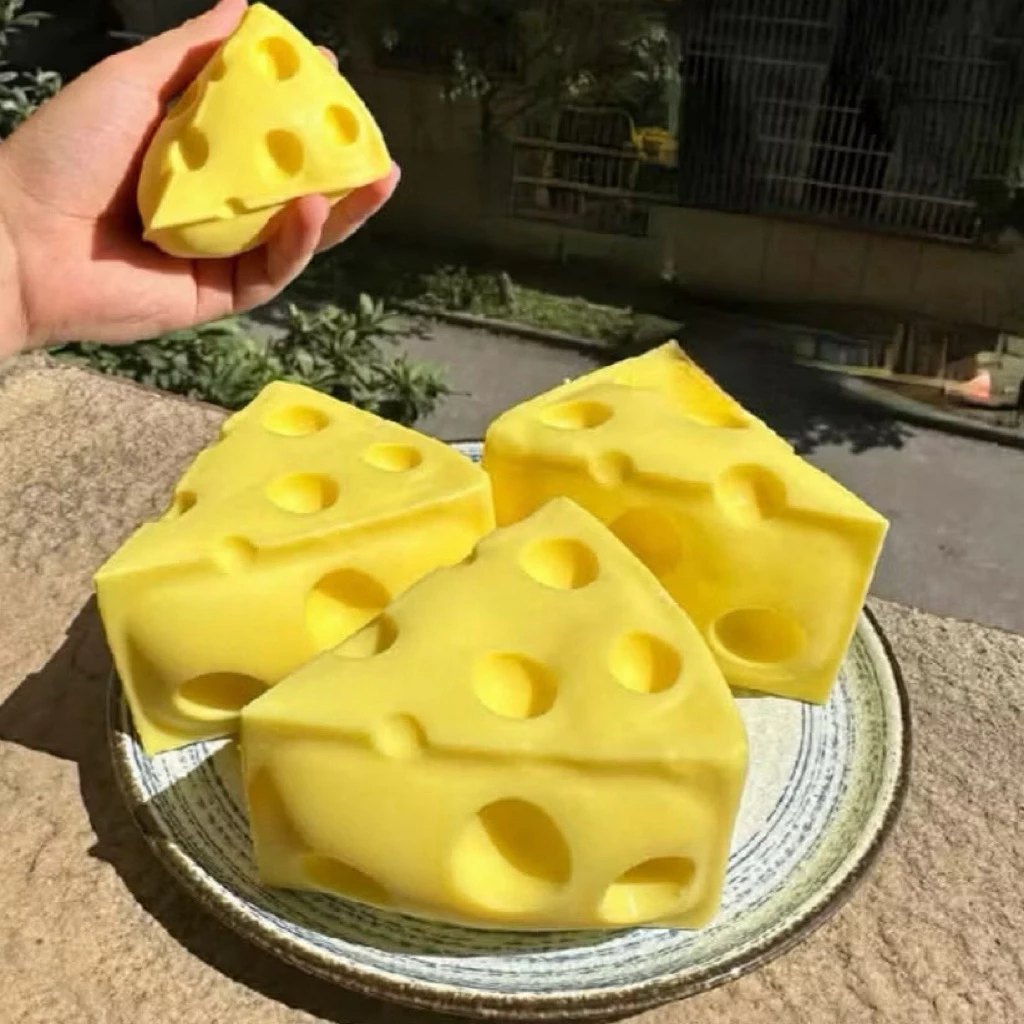 Squishy Phô Mai Đồ Chơi Giảm Căng Thẳng Hình Phô Mai Dễ Thương Đồ Chơi Bóp Tay Quà Tặng Khai Giảng