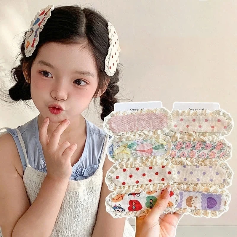 Sét 2 miếng dán tóc mái kute cho bé gái siêu xinh - Kẹp tóc mái có khóa dán cho nữ phong cách hàn quốc