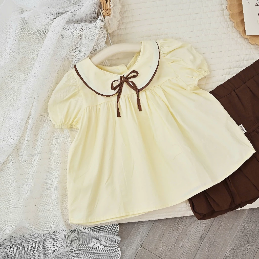 ÁO SƠMI BABYDOLL BE CAO CẤP XINH XẮN ĐÁNG YÊU DÀNH CHO BÉ GÁI 8-25KG