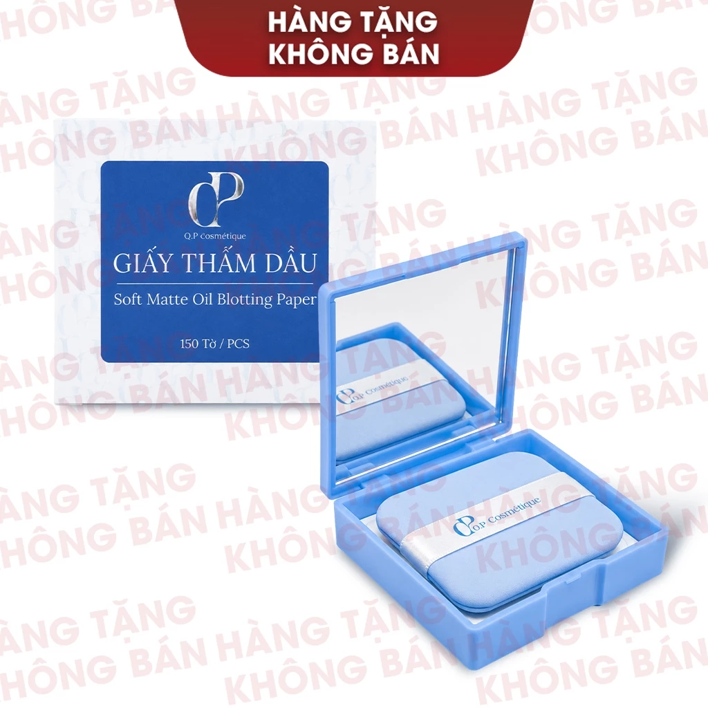 [Quà Tặng Không Bán] Giấy Thấm Dầu Q.P Cosmétique 150 Tờ Thấm Hút Dầu Thừa Hiệu Quả, Tiện Lợi Mang Theo