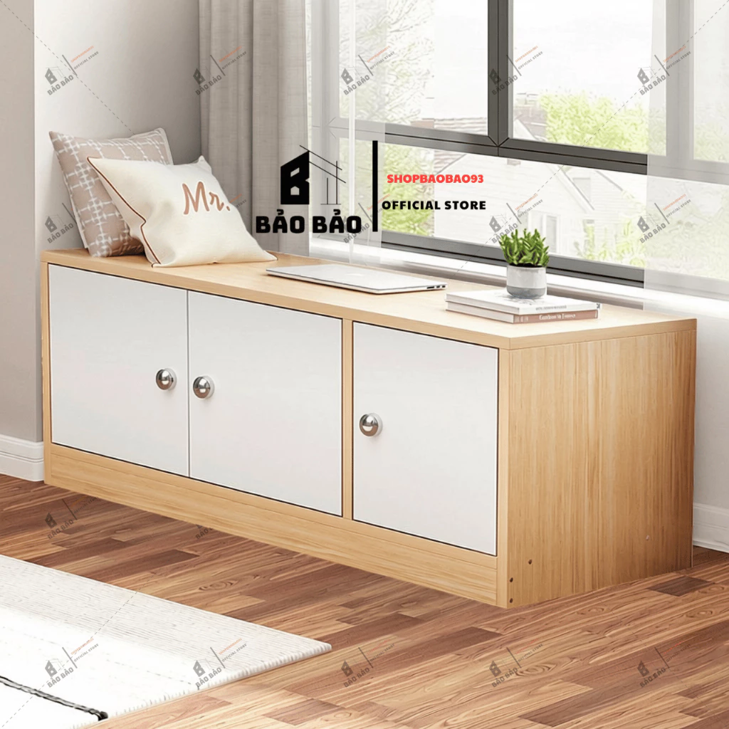 Tủ Gỗ Đựng Đồ Đa Năng Tủ Trang Trí Để Sàn Chất Liệu Gỗ MDF Phong Cách Hiện Đại - K01