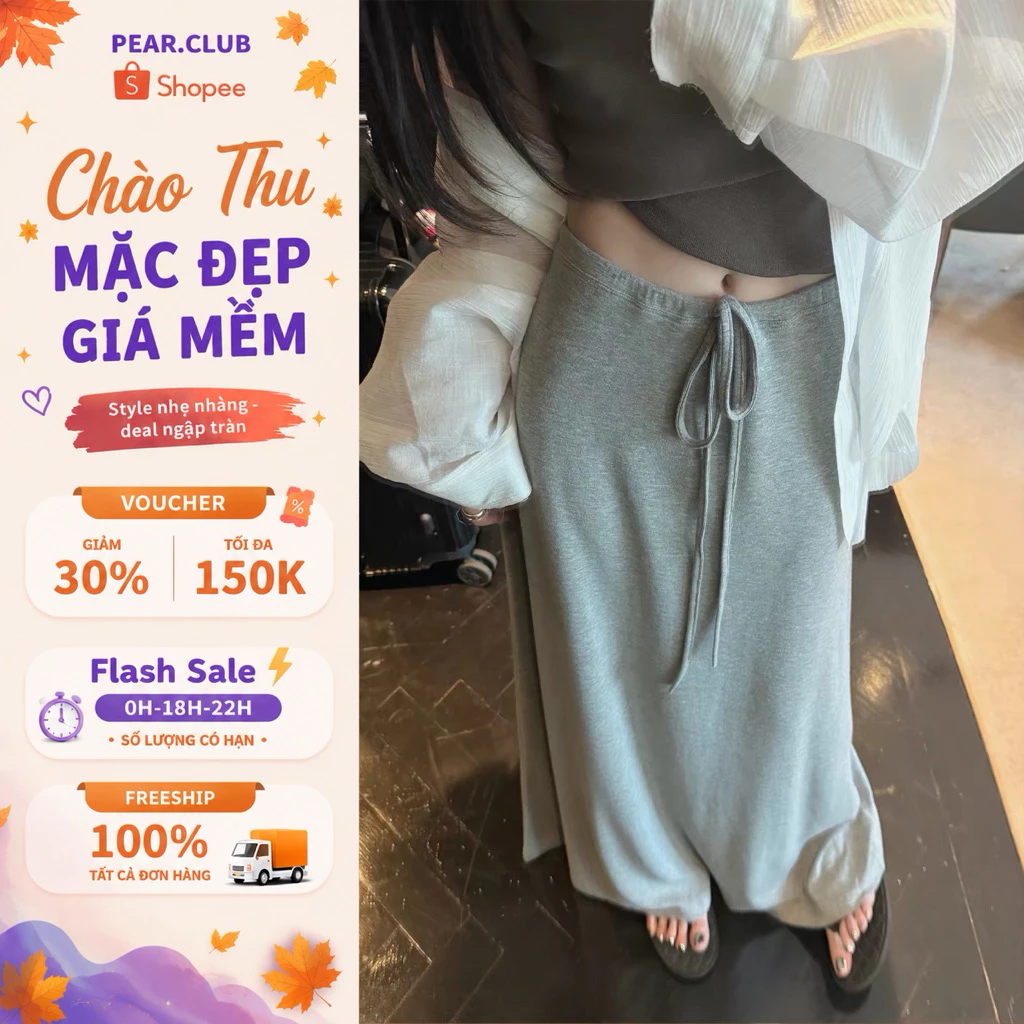 [NEW] Chân váy dài dáng suông PEAR.CLUB, chân váy len lông thỏ chữ A, đuôi cá BIGSIZE mặc thu đông, đi học đi làm