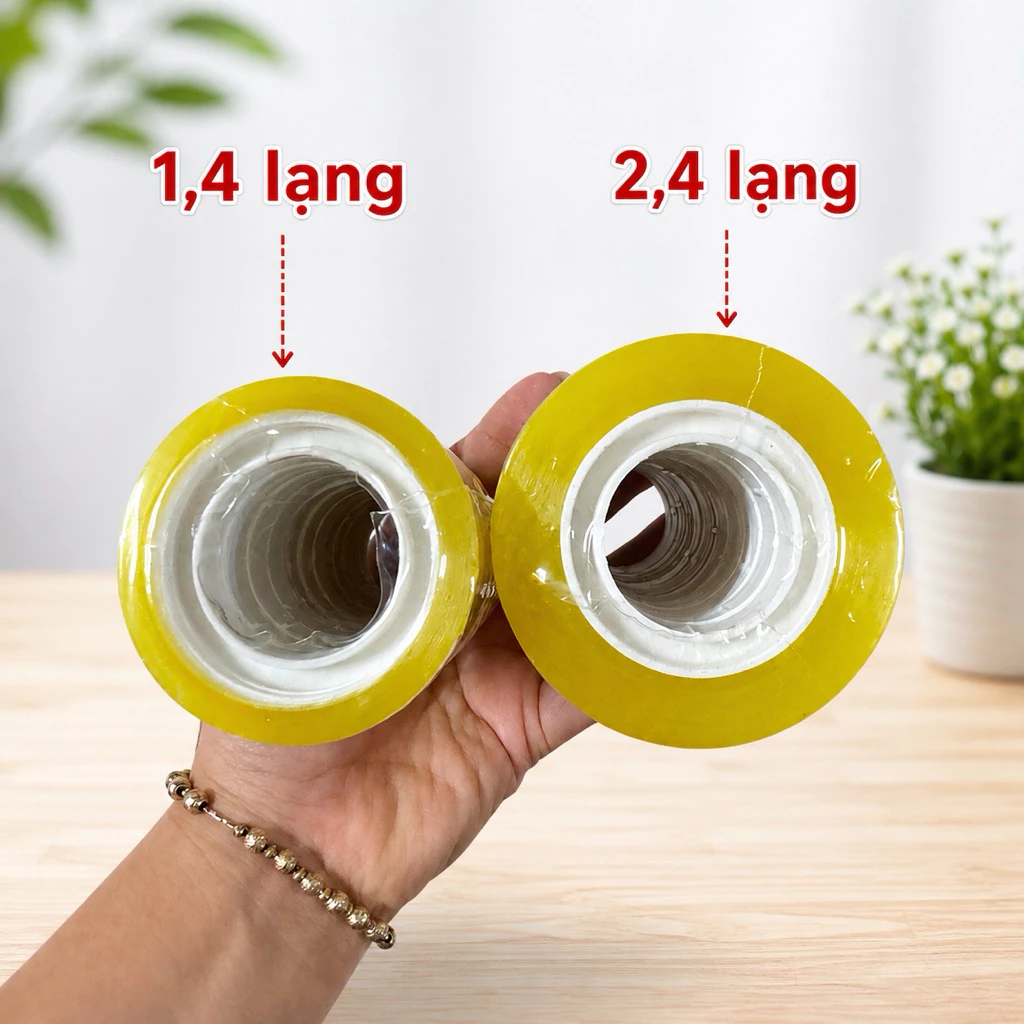 băng dính giá rẻ- băng dính văn phòng (1 cây=12 cuộn)