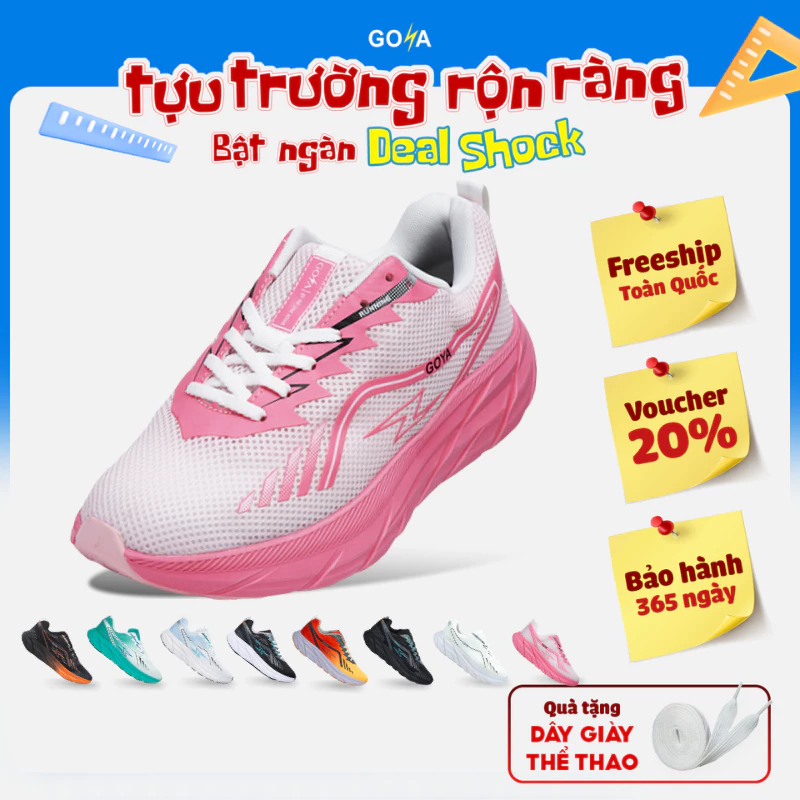 Giày thể thao chạy bộ nam nữ Goya Plus năm 2026 - Tổng hơp những màu đặc biệt đang được đối chiếu cho người mua tại Việt Nam