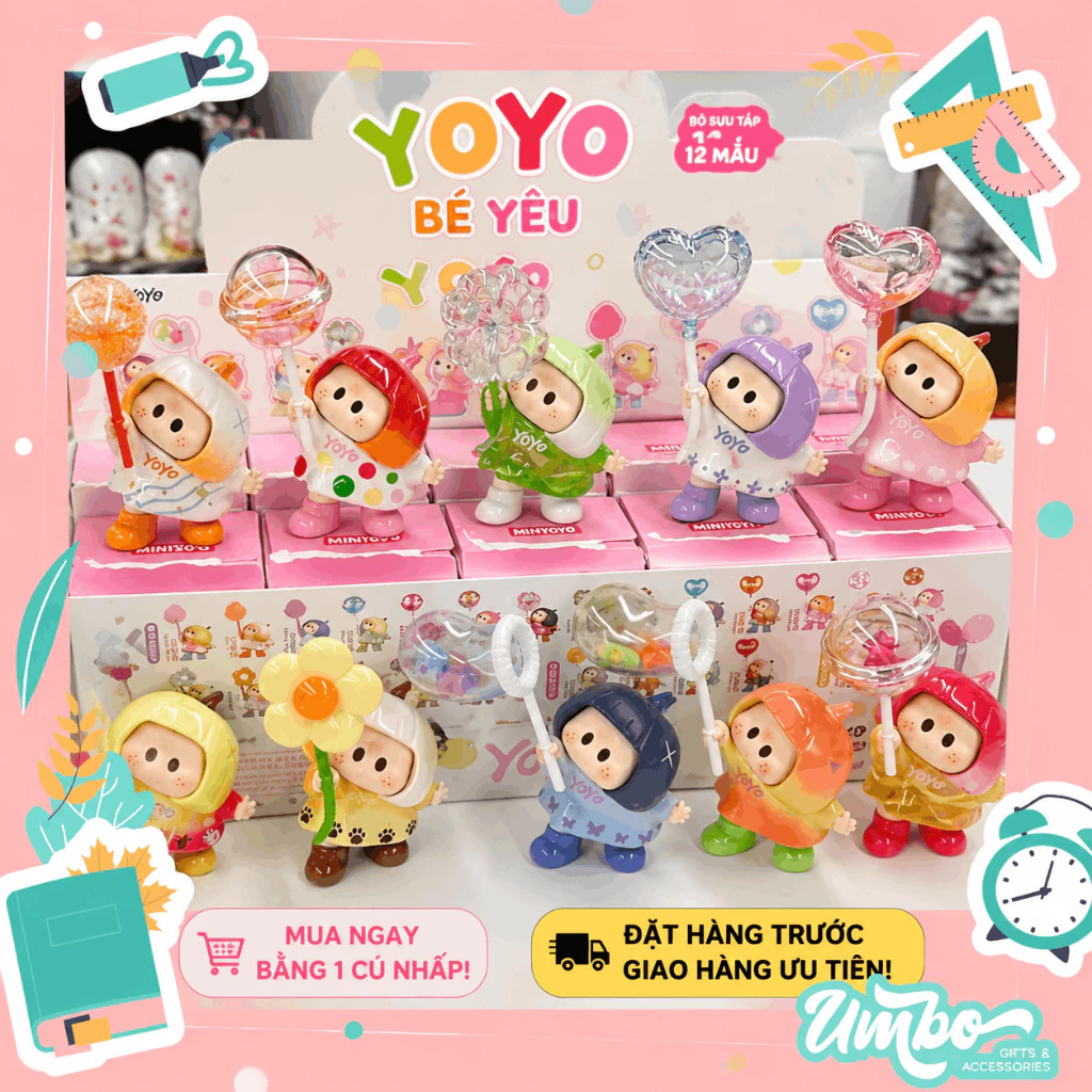 MINISO | BLINDBOX YOYO VUI NHỘN LẮC ĐẦU TRANG TRÍ