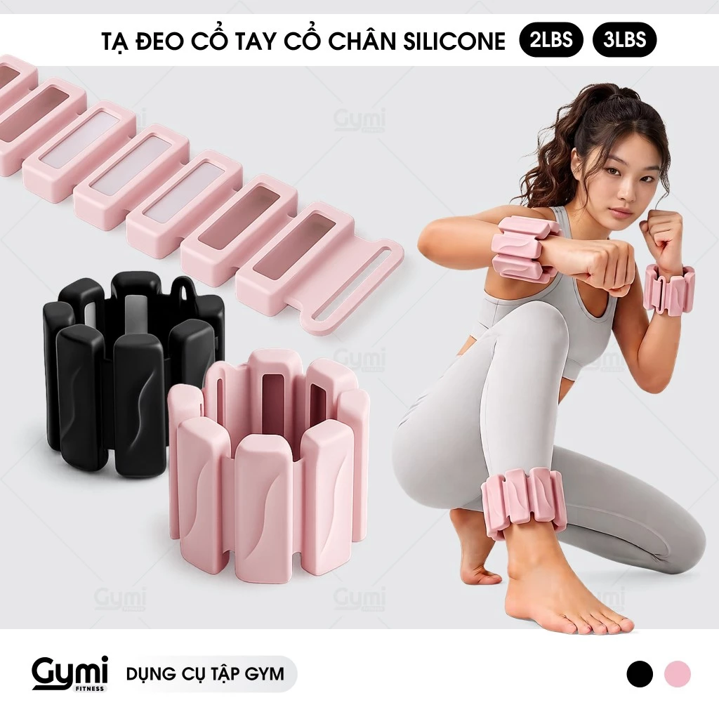 [1 Đôi] Vòng Tạ Đeo Cổ Tay Cổ Chân Silicone Điều Chỉnh Trọng Lượng Tập Yoga Pilates Gym - TaChan02