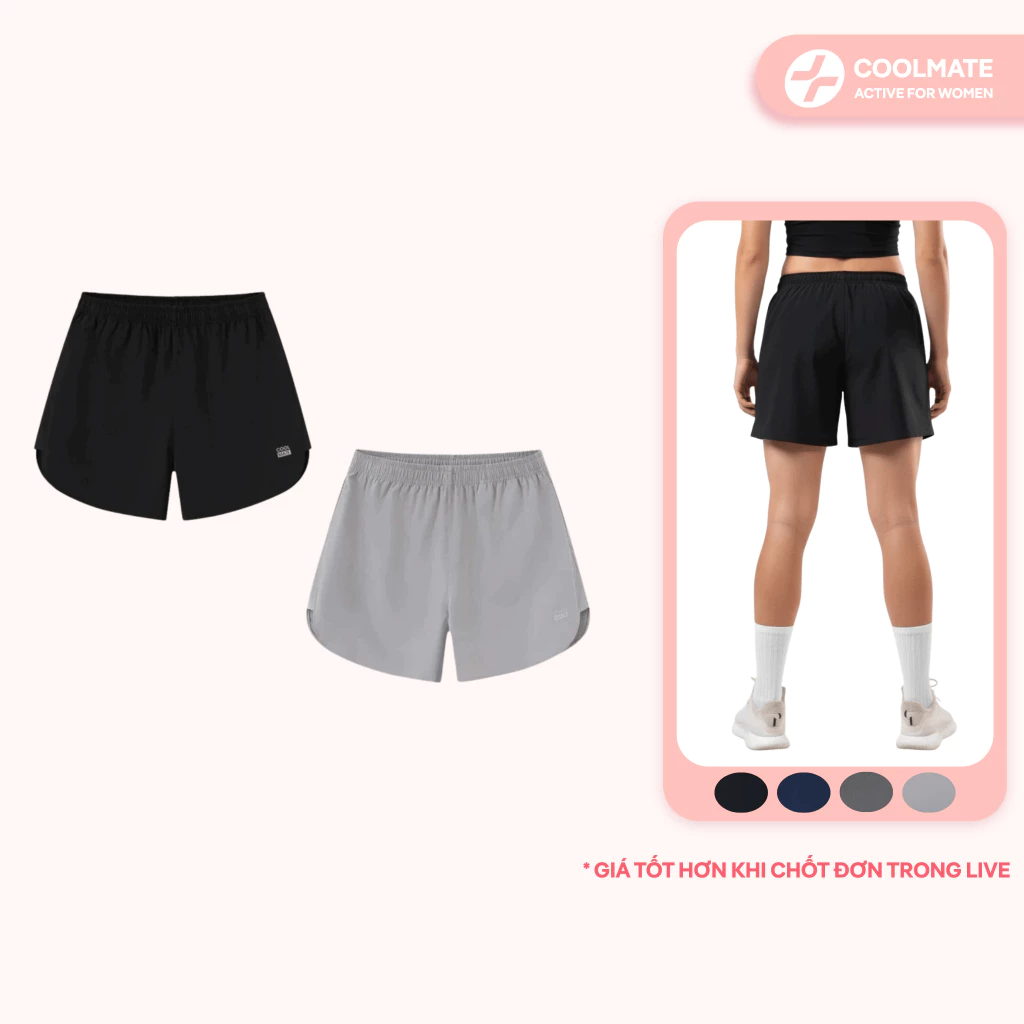 [GIÁ TỐT TRÊN LIVE] Combo 2 quần maxcool thể thao Unisex Nữ Nam thoáng khí - Coolmate Active For Women