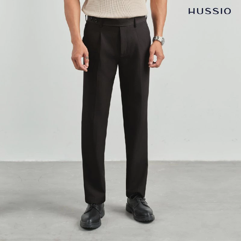 [UPDATE MÀU MỚI] Quần âu nam COZY, sidetab cạp cao 2 khuy, form straight fit tôn dáng, xếp ly sang trọng - HUSSIO