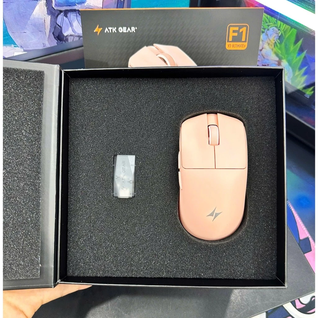 Chuột siêu nhẹ ATK F1 Ultimate v2 / v3 ( kèm dongle 8k Gem ) , giá tốt