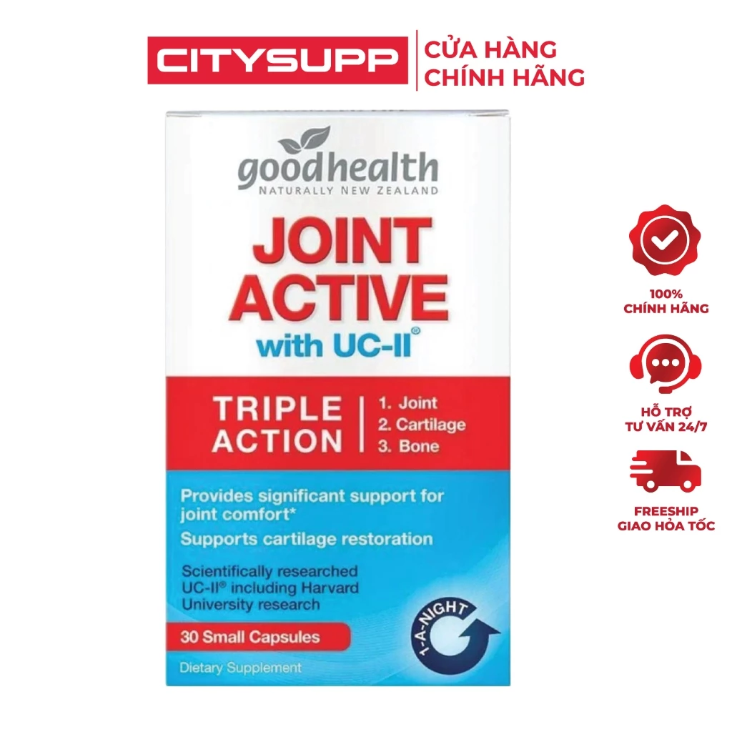 Viên Sụn Khớp Goodhealth Joint Active with UC-II, Hỗ Trợ Hạn Chế Thái Hóa Khớp, Bổ Sụng Khớp